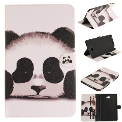 

Panda Style Embossing Classic Flip Cover with Stand Function and Credit Card Slot for SAMSUNG GALAXY Tab A 10.1 T580N