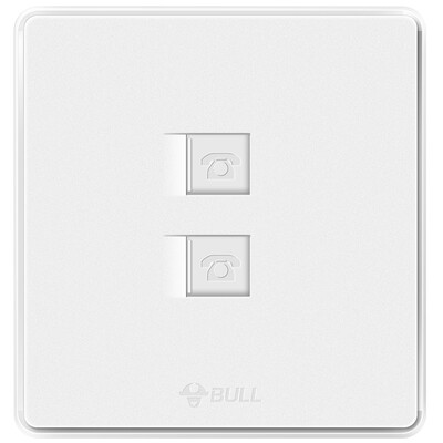 

Bull (BULL) переключатель гнездо G18 серия 2 телефонная розетка 86 тип панель G18T211 текстура белый