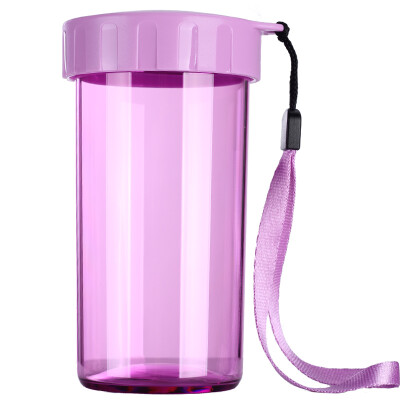 

【Jingdong Supermarket】 Tupperware (Tupperware) elegant plastic heart leak children's water cup with carry rope 310ml daisy purple