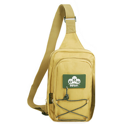 

Dayton bag Messenger bag chest bag sports leisure travel men&women fashion shoulder bag riding fitness running mobile phone bag 5L mud color