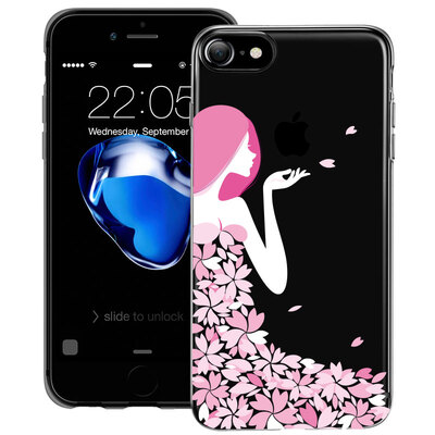 

(ESR) iPhone7 телефон оболочки Apple 7 телефон оболочки / мобильный телефон наборы силиконовые прозрачные анти-капли мягкие раковины, что серии лепестков богиня