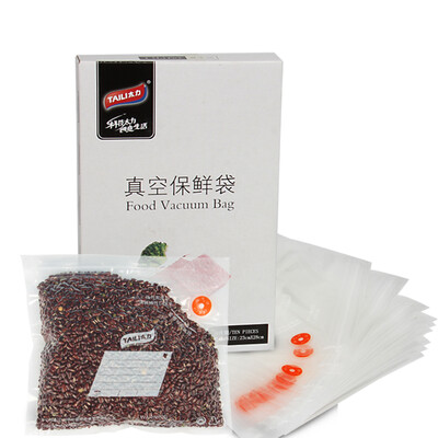

Taili TAILI food grade PE vacuum preservation bag without pump to add 10 loaded 23cm 28cm