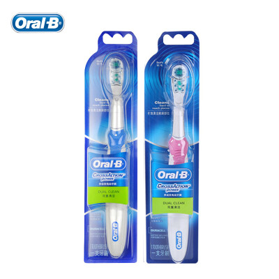 

Oral B Cross Action Electric Toothbrush Deep Clean Teeth Whitening Non-Rechargeable Power Teeth Brush 4 Colors Use AA Battery