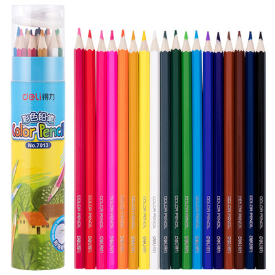 

Deli 18 colors painting art writing color lead color pencil barrels packaging color random 7013
