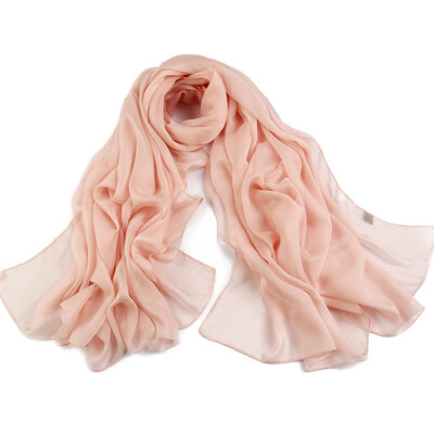 

【Jingdong Supermarket】 Antarctic (Nanjiren) scarf chiffon female spring and autumn scarf large solid color sunscreen shawl Korean wild long towel rose red