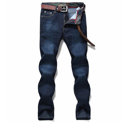 

Jeep Shield Jeans Мужчины Деловые повседневные хлопчатобумажные пряжа Джинсы D2A05 Cowboy Blue 38
