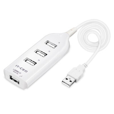 

IT-директор V4HUB-1 USB2.0 Hub HUB расширения высокоскоростных 4 настольный ноутбук тащил четыре USB разветвитель 0,5 м белого