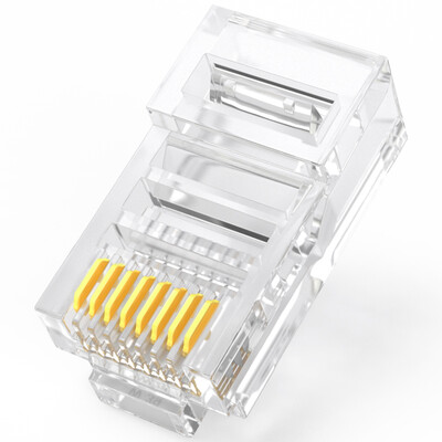 

Shanze (SAMZHE) SJ-5100 ультра-пять сетевых кристалл головка над 5 RJ45 сетевой кристалл головка 8P8C разъем сетевого кабеля Cat5e кристалл головка 100