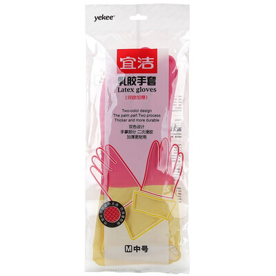 

Yi Jie (yekee) multi-functional thickening two-color laundry rubber gloves (medium