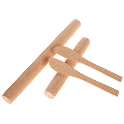 

Jingdong Supermarket Darle Fung solid wood bag dumplings tools beech face dumplings stuffing shovel spoon four sets MBJ06