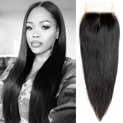 

Big Sale! Bettylove Hair Products Malaysian Lace Closure Bleached Knots 4*4 Lace Closure Straight 8-20 Inch High Quality