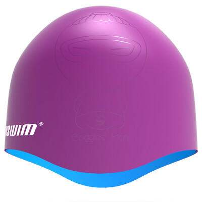 

TOSWIM Helmet double-sided swimming cap silicone swimming cap waterproof bionic cap