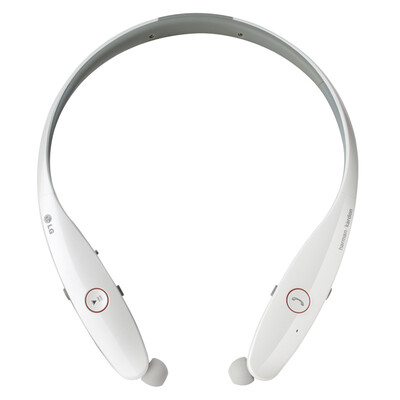 

LG HBS-900 Bluetooth Headset Sports Headset Phone Headset Collar In-Ear Harman Kardon Audio Technology Callable White