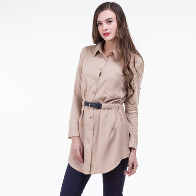 

TMI Mystery Women&39s Spring Korean Single-breasted Dress Skirt High-waist Slim Dress 161064 Khaki