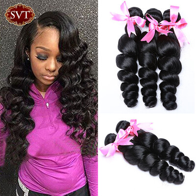 

Brazilian Loose Wave Virgin Hair 4Pcs Human Hair Extensions Brazilian Loose Deep Wave Weave Loose Curly Brazilian Hair