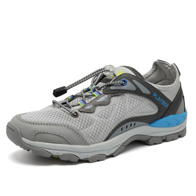 

Playboy (PLAYBOY) men's casual shoes men's shoes breathable anti-skid outdoor sports shoes men's hiking shoes PM17080 light gray 41 yards