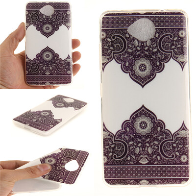 

Diagonal totem Pattern Soft Thin TPU Rubber Silicone Gel Case Cover for Nokia Lumia650
