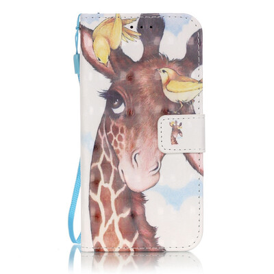 

Giraffe Design PU Leather Flip Cover Wallet Card Holder Case for SAMSUNG S7