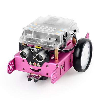 

Makeblock new mBot educational robot suite programmable intelligent robot wireless remote control children&39s puzzle assembling toy 24G version pink
