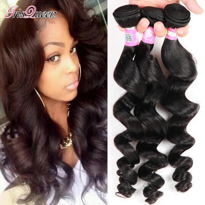 

Brazilian Loose Wave 3 Bundles Unprocessed Human Hair Loose Curly Mink Brazilian Virgin Hair Weave Bundles Brazilian Loose Wave