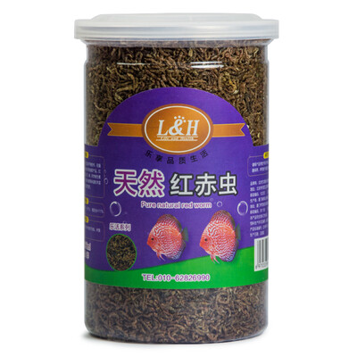 

L & H-LOHAS fish fish feed small&medium sized fish peacock colorful small&medium-sized fish food tropical ornamental fish poodle feed red red worm 660ml