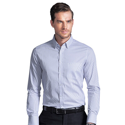 

Virtue Business Leisure Pure Cotton Striped Long Sleeve Shirt