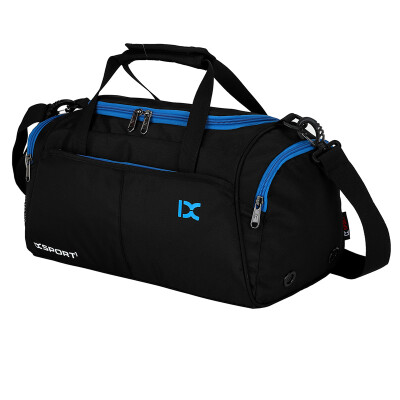 

Jingdong Supermarket IX fitness bag dry&wet separation bag sports shoulder bag large capacity short distance travel travel bag black package 8037