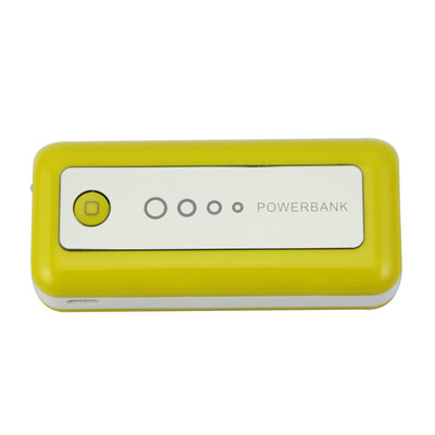 

5600mAh Power Bank USB Блок батарей 2.0 Порты USB Литий-полимерный аккумулятор внешний аккумулятор для смартфонов Желтый Белый