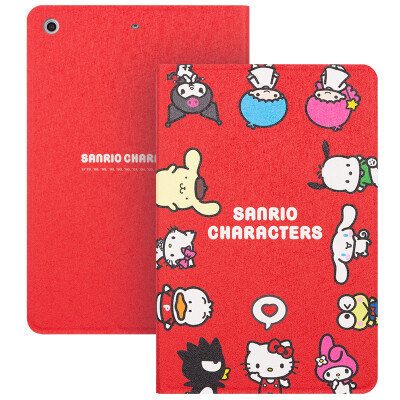 

Excellent Hello Kitty Series iPad mini1 23 Case Cartoon Case Intelligent Sleep Sleeve Happy Surround Red