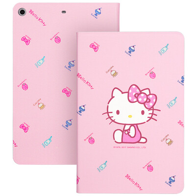 

Плюс отличная серия Hello Kitty IPad mini1 / 2/3 защитная крышка / защитная оболочка мультфильма Intelligent Sleep кобура белый круг ЦИКЛ