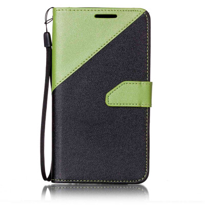 

Black + Green Design PU Leather Wallet Case Classic Flip Cover with Stand Function and Credit Card Slot for SAMSUNG Galaxy J7