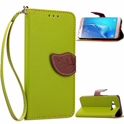 

Green Design PU Leather Flip Cover Wallet Card Holder Case for Samsung Galaxy J7