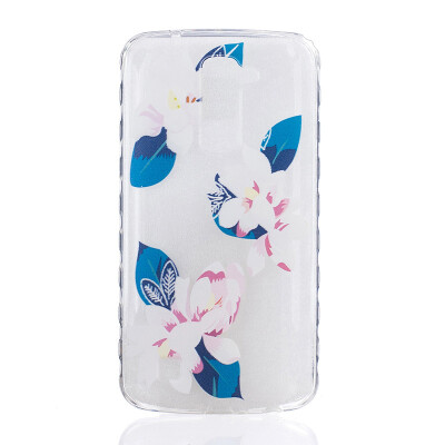 

Purple lily Pattern Soft Thin TPU Rubber Silicone Gel Case Cover for LG K10