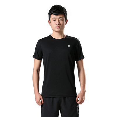 

XTEP Men&39s Sports T-shirt light breathable casual short-sleeved T-shirt 883129019007 black XL