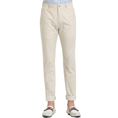 

Acacia bird xiangsiniao casual pants men Slim thin section stripes fine lines in the waist trousers W5 beige 28