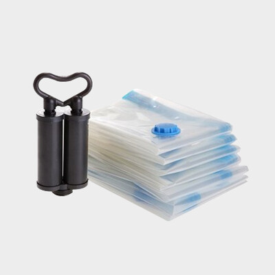 

Jia Bai compression bag sealed vacuum dust clothing quilt storage bag 9 silk thickening 8 loaded 4 in 4 small containing double-tube air pump