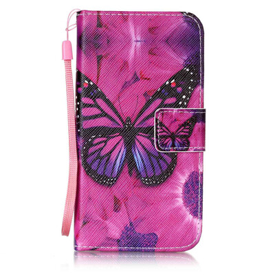 

Black Butterfly Design PU Leather Flip Cover Wallet Card Holder Case for Samsung Galaxy S6G9200