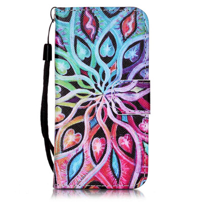 

Flower Design PU Leather Flip Cover Wallet Card Holder Case for IPHONE 5