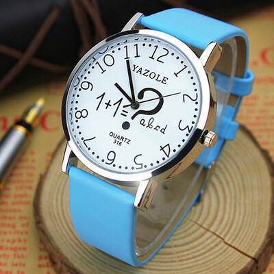 

Cute digital creative couple Variety fashion male and female students white - collar watches YZL0521TH - 2