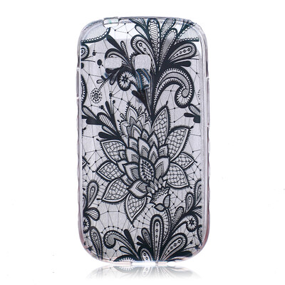 

Black Rose Pattern Soft Thin TPU Rubber Silicone Gel Case Cover for SAMSUNG GALAXY S3 Mini I8190