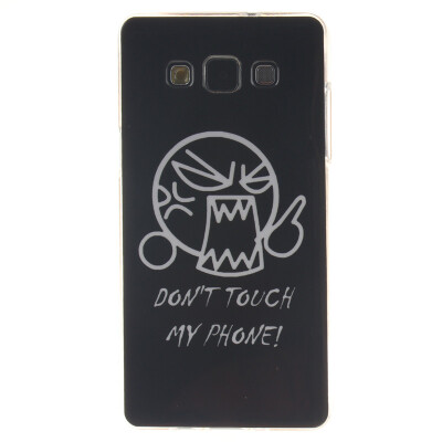 

Do not touch me Pattern Soft Thin TPU Rubber Silicone Gel Case Cover for SAMSUNG GALAXY A3