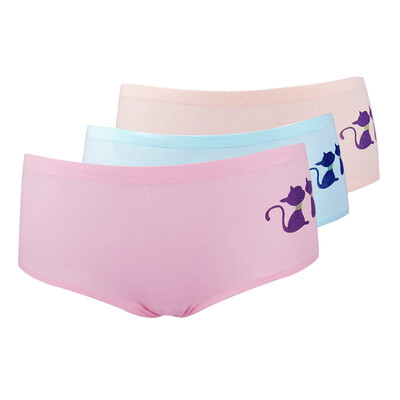 

Showa noa cartoon print sexy lingerie women cotton crotch waist ladies underwear briefs 4 gift box SN80022-4 XL