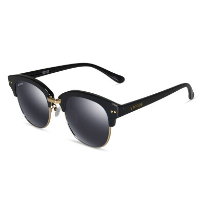 

Wei Gu's (VEGOOS) 9063 star with polarized sunglasses female driver driving glasses tide Ms. glasses toad mirror jade white box Barbie Purple