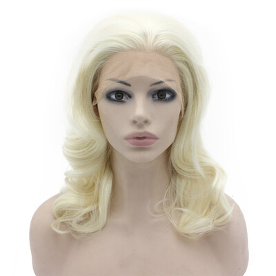 

Iwona Synthetic Hair Lace Front Shoulder Wavy Light Blonde Wig