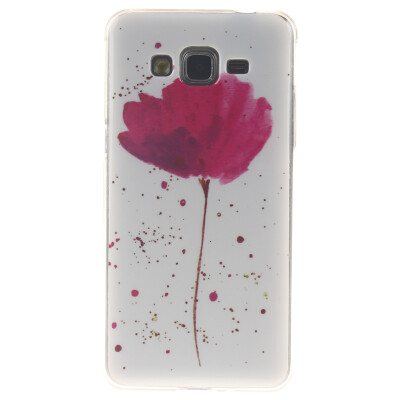 

Purple orchid Pattern Soft Thin TPU Rubber Silicone Gel Case Cover for SAMSUNG GALAXY Grand Prime G530