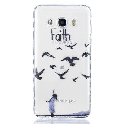 

Woman birdie Pattern Soft Thin TPU Rubber Silicone Gel Case Cover for SAMSUNG Galaxy J5 2016/J510