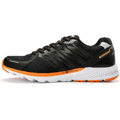 

QIAODAN Men Lightweight Running Shoes XM4560237 Black Bright Orange 43