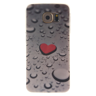 

Heart-shaped water drop Pattern Soft Thin TPU Rubber Silicone Gel Case Cover for SAMSUNG GALAXY S6 G920