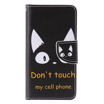 

Cat Ears Design PU Leather Flip Cover Wallet Card Holder Case for SAMSUNG A310 A32016