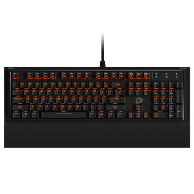

Dale excellent dare-u EK835 104 key backlit mechanical keyboard black black axis game keyboard